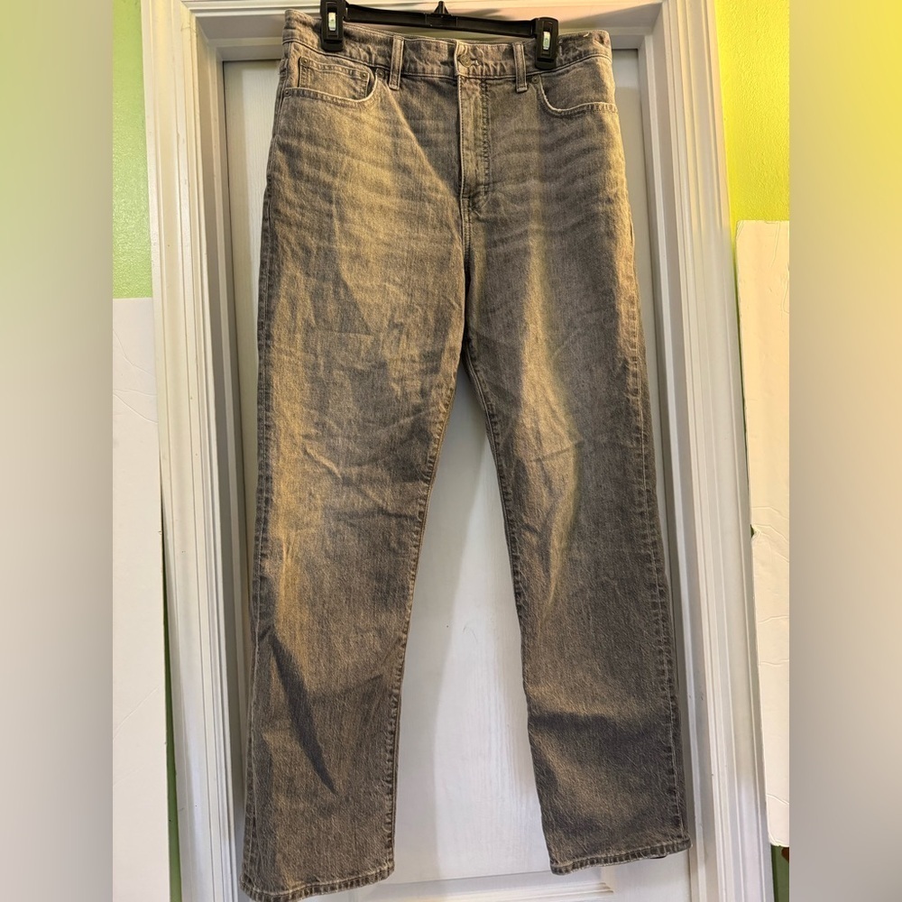Madewell 90’s Straight Gray Jeans
